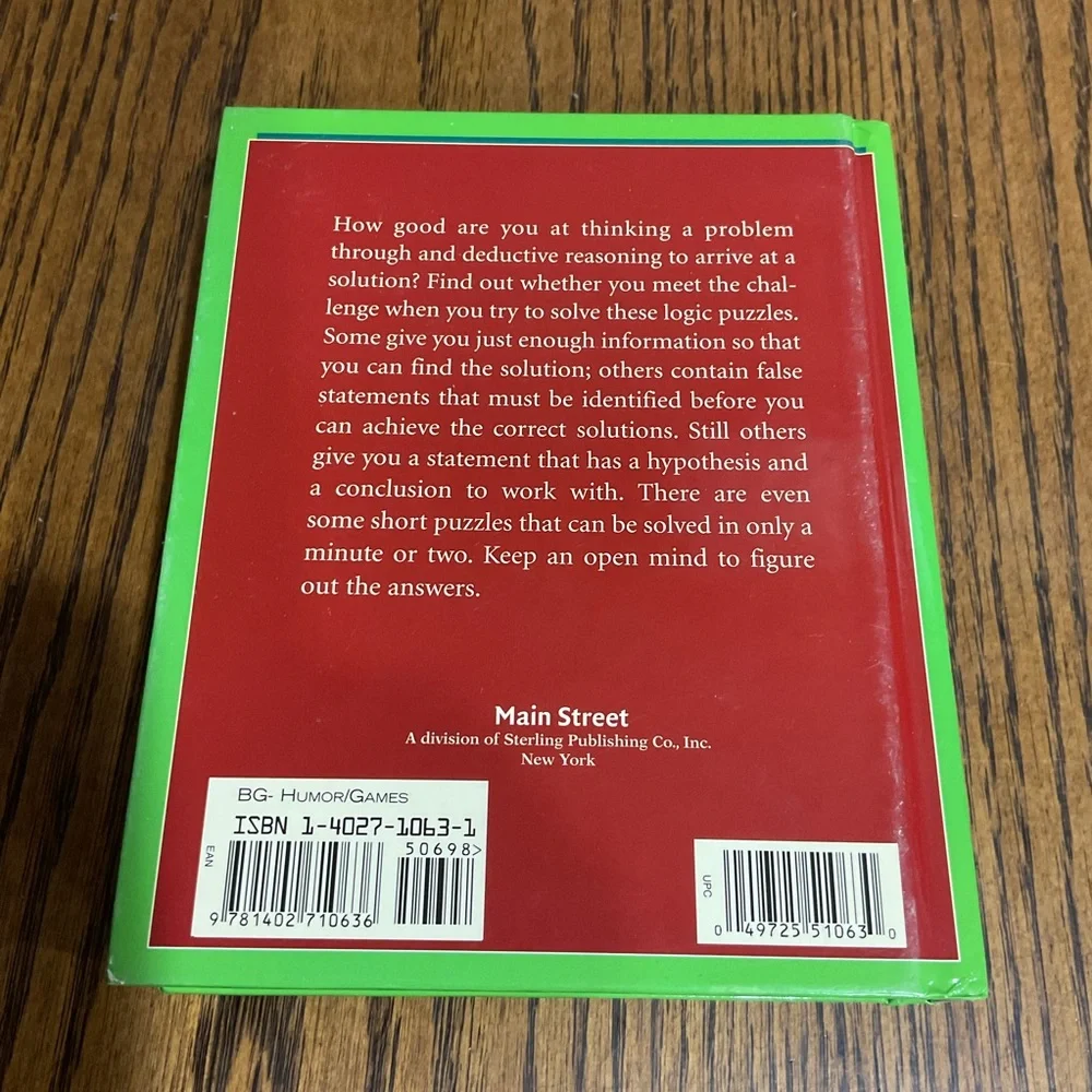 Classic Logic and Lateral Thinking 🤔 Puzzles 🧩 & Brain 🧠 Teasers books 📚
